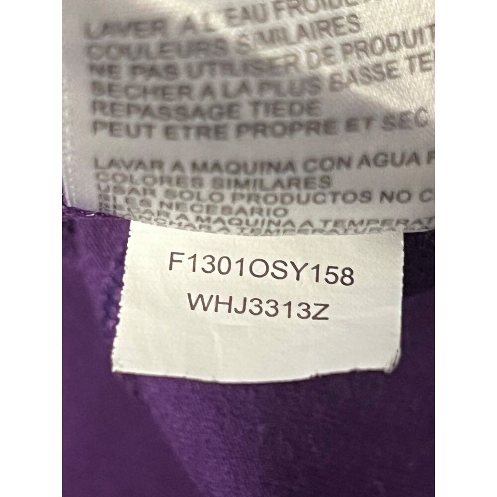 New Balance Purple Womens Medium Zip-Up Jacket With Asymmetrical Collar - Picture 15 of 16
